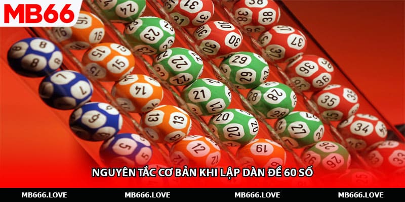 Nguyên tắc cơ bản khi lập dàn đề 60 số