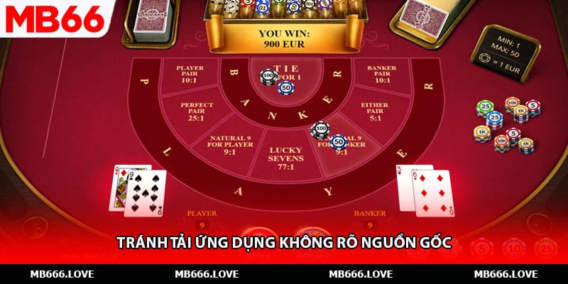 Tránh tải ứng dụng không rõ nguồn gốc